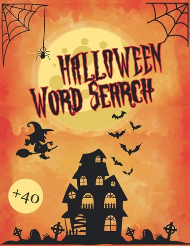 Halloween Word Search Puzzle for Adults and Kids Fun Holiday Activity Book for Everyone