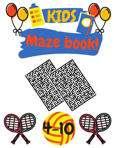 Kids Maze Book Maze Game for Children to Play and Sharp Your Mind