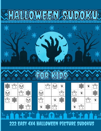 Halloween Sudoku for Kids 222 Easy 4x4 Halloween Picture Sudokus