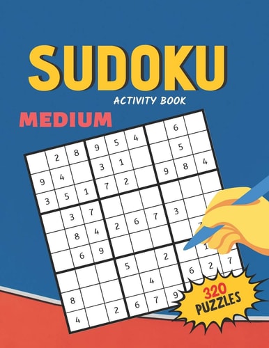 Sudoku Activity Book Medium 320 Puzzles Fun and Brain Exercises for Adluts, Smart Gifts for Women & Men