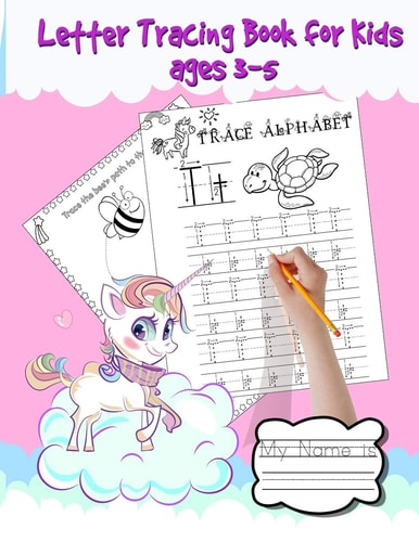 Letter Tracing Book for Kids Ages 3-5 Shapes, Numbers and Letter Tracing Book for Preschoolers. Over 120 Pages. From Easy to Difficult Fun Tracing Activities to Learn Essential Preschool Skills