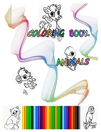 Coloring Book Animals Coloring Book Animals is Special for Kids Between 4 and 8 Years Cover Glossy 8.5x11 in (21.59x27.94 Cm) 26 Pages