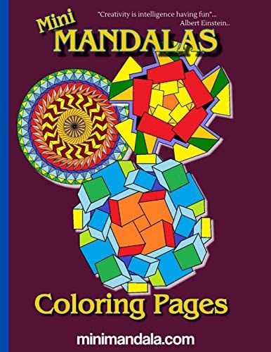 Mini Mandala Coloring Pages Relaxing Mandala Style Coloring Images to Suit All Levels of Ability. A Family Book