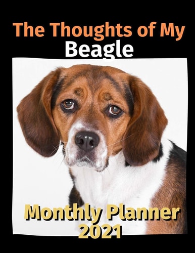 The Thoughts of My Beagle Monthly Planner 2021