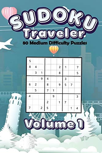 Sudoku Traveler 80 Medium Difficulty Puzzles
