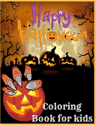 Happy Halloween Coloring Book for Kids : 40 Cute & Fun Halloween Coloring Drawings for Kids.