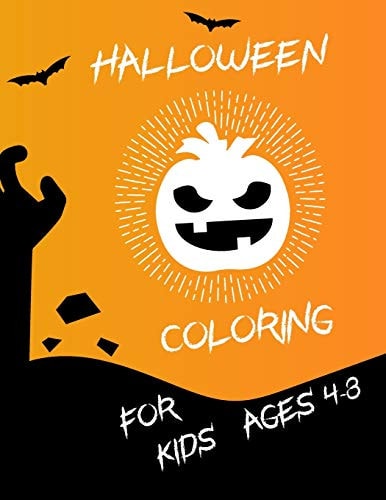 Halloween Coloring for Kids Ages 4-8 Boys, Girls, Teens, Party Activity