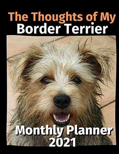 The Thoughts of My Border Terrier Monthly Planner 2021