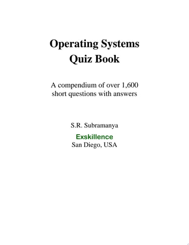 Operating Systems Quiz Book