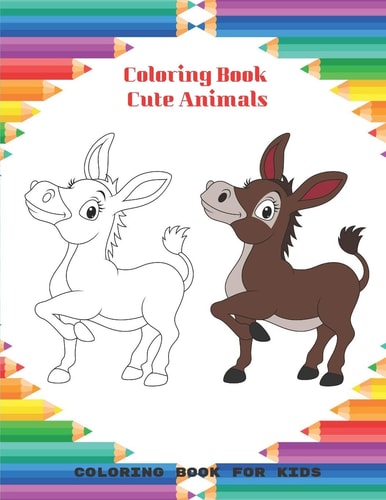 Coloring Book - Cute Animals - Coloring Book For Kids