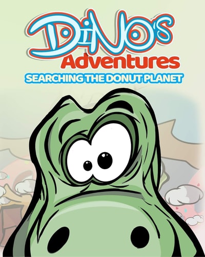 Dino's Adventures Searching the Donut Planet Coloring Book