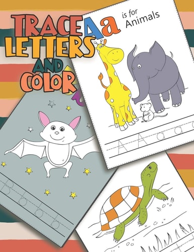 Trace Letters and Color Alphabet Tracing Books for Preschoolers, Kindergarten Preschool Workbooks with Handwriting Paper for Kids.