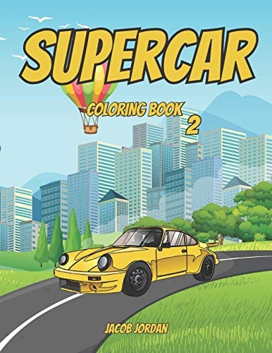 Supercar Coloring Book 2 Car Coloring Book For Kids Boys Luxury Sports Cars