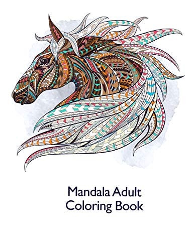 Mandala Adult Coloring Book Coloring Book "50 Cool Animals" with a Nice Easy and Relaxing Design