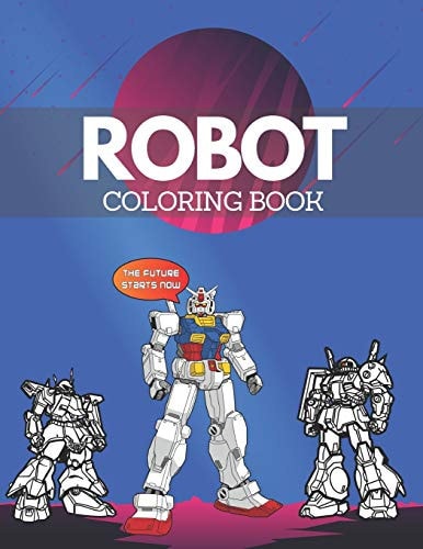 Robot Coloring Book Advanced Coloring Ilustration For Kids, Teens