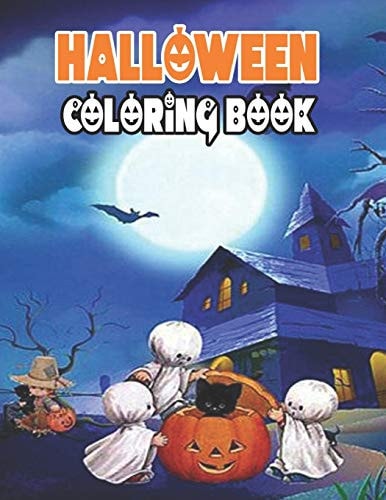 Halloween Coloring Book Cute Halloween Coloring Book For Kids, A Spooky Coloring Book For Creative Children
