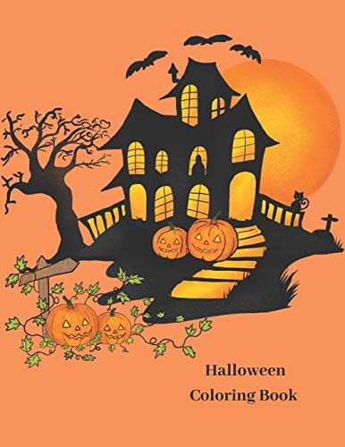 Halloween Coloring Book Notebook/ Diary/ Journal/ Halloween Coloring Pages for Kids