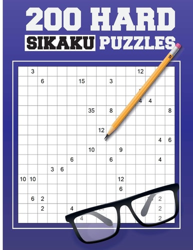 200 Hard Sikaku Puzzles Japanese Puzzle