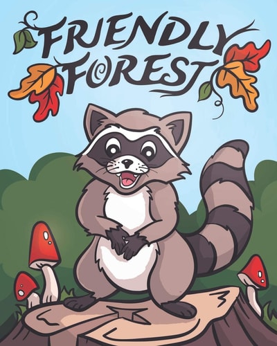 Friendly Forest An Adorable Animal Coloring Book