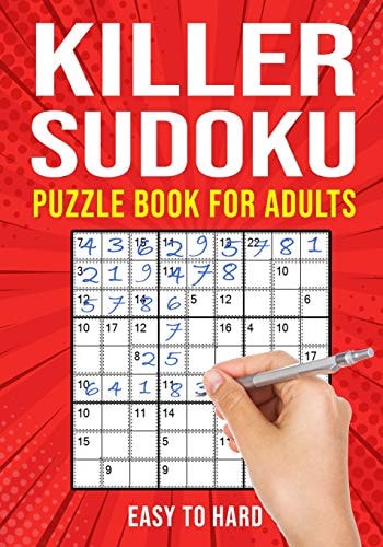 Killer Sudoku Puzzle Book for Adults (Sumdoku Sum Doku Sumoku Addoku Samunamupure) Math Logic Puzzle Books | Easy to Hard