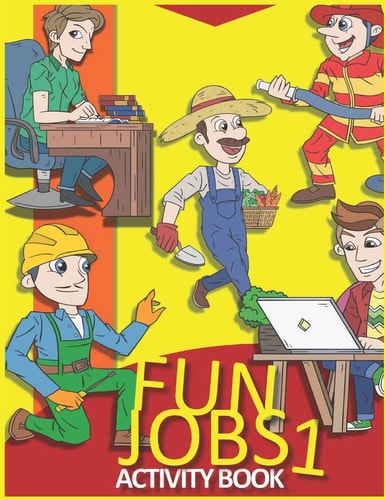 Fun Jobs Activity Book 1 Letter Tracing and Word Match with Pictures for Kids