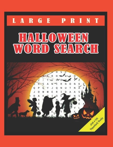 Halloween Word Search Large Print Puzzle Books for Adults Teens and Kids