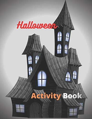 Halloween Activity Book 8.5 X 11 In(21.59 X 27.94 Cm),62 Pages .Halloween Maze Book