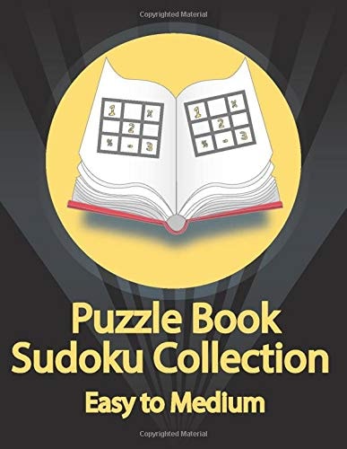 Puzzle Book, Sudoku Collection Easy to Medium Sudoku Puzzles With Solutions At The Back. Puzzle Book for Adults- Entertaining Game To Keep Your Brain Active