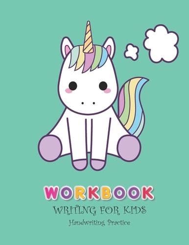 Workbook Writing for Kids Handwriting Practice Book For Kids Writing Page and Coloring Book: Numbers 1-10: For Preschool, Kindergarten, and Kids Ages 3+:8.5x11: 50 Pages: Green Pastel Cover