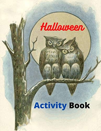 Halloween Activity Book 8.5 X 11 In(21.59 X 27.94 Cm),62 Pages .Halloween Maze Book