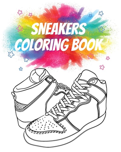 Sneakers Coloring Book Gorgeous Coloring Book for Adults