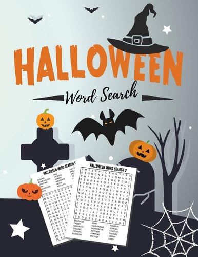 Halloween Word Search Spooky and Funny Word Search Trick Or Treat Puzzle Book Perfect for Gift