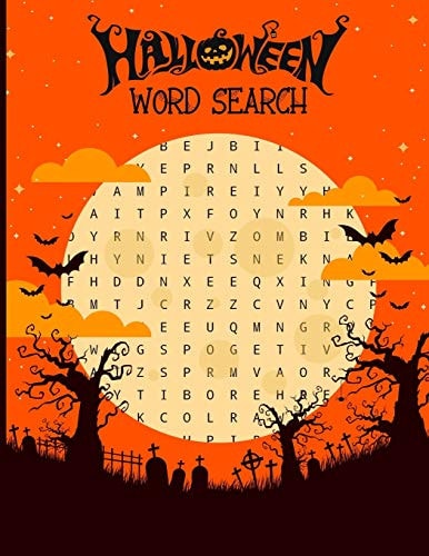 Halloween Word Search 120 Word Search & Solutions, Easy to Hard, are a Great Way to Keep Entertained, For Kids & Adults