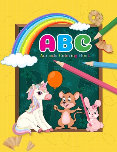 ABC Animals Coloring Book Preschool Coloring Book