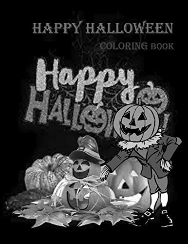 Happy Halloween Coloring Book Coloringbook for Kids 4-12year / Coloring Book Gift, 100 Pages, 8,5x11, Soft Cover, Matte Finish