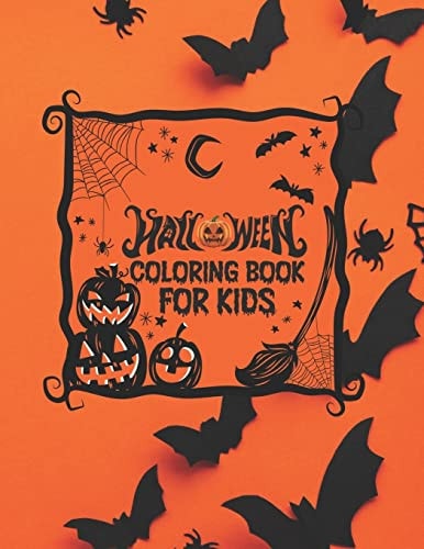 Halloween Coloring Books For Kids Cute Coloring Book For Toddlers Kids Ages 2-4