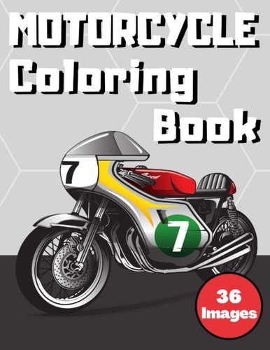 Motorcycle Coloring Book Motorcycles & Motocross Scenes for Kids