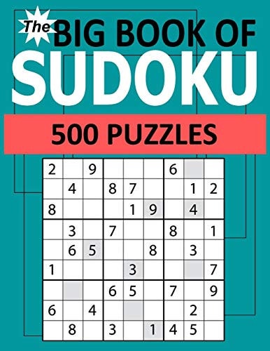 The Big Book of Sudoku 500 Puzzles Easy to Hard Puzzle & Games for Adults with Answer