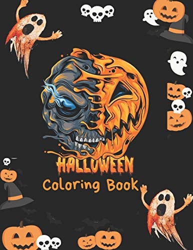 Halloween Coloring Book Cute Kids Halloween Coloring Book Featuring More Than 60 Illustrated Halloween Designs for Hours of Coloring Fun! 8.5 by 11 Inch Pages