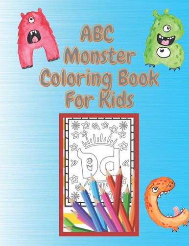 ABC Monster Coloring Book Handwriting Book Practice for Kids Ages 3-5 Large 8.5x11