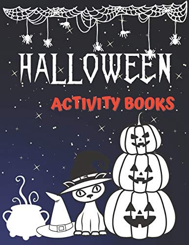 Halloween Activity Books Fun Workbook For Word Search, To-do-list, Mazes and Sudokus (140 Pages)
