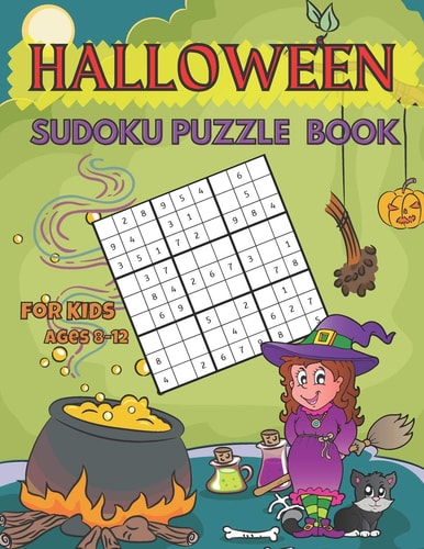 Halloween Sudoku Puzzle Book for Kids Ages 8 -12 Smart Gift for Young Boys and Girls, Children Activities and Free Time for Parents- 320 Easy Quizzes