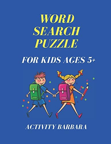 Word Search Puzzle for Kids Ages 5+ Learn Vocabulary, Practice for Spelling