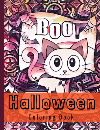 Halloween Coloring Book A Halloween Coloring Book for Teens. A Gifts with Fun, Easy, Stress Relief, and Relaxing Coloring Pages