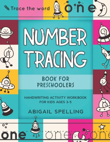 Number Tracing Book for Preschoolers Handwriting Activity Workbook for Kids Ages 3-5, Homeschooling Activity Books, Number Writing Practice Book for Pre K, Kindergarten