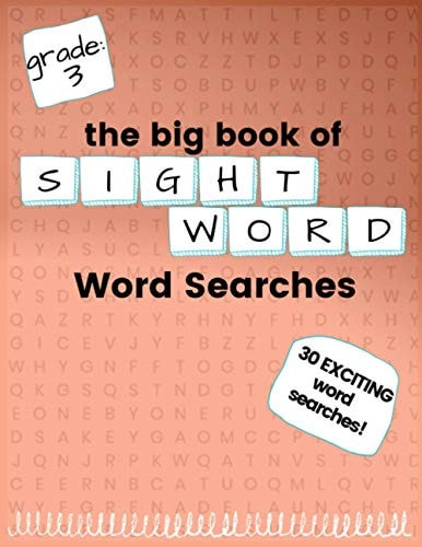 The Big Book of THIRD GRADE "Sight Word" Word Searches "Sight Word" Word Search Workbook for Kids! Education is FUN!