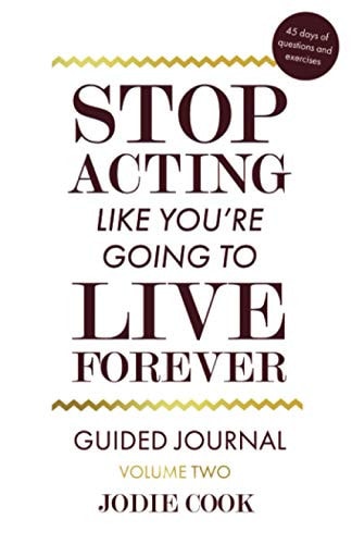 Stop Acting Like You're Going To Live Forever VOLUME TWO Guided Journal