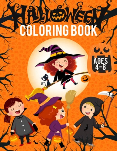 Halloween Coloring Book AGES 4-8 Halloween Coloring Books for KidS