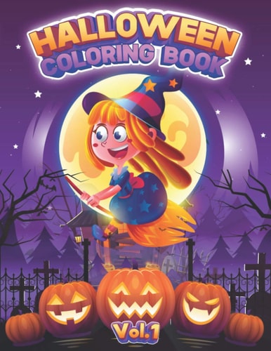 Halloween Coloring Book For Kids Vol. 1