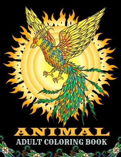 Animal Adult Coloring Book 60 Coloring Page for Relaxation